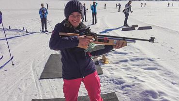 Kreative Winterwerkstätte 'Langlauf und Biathlon für kinder'