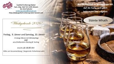 Whiskyabend im Gasthof Erzherzog
